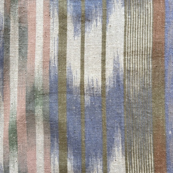 Vintage Ikat Midi Button Down Skirt, 100% Cotton, Textured, Pockets, Size Small - Picture 12 of 12